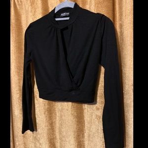 Fashion nova long sleeved crop top! Open chest
